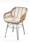 Gartenstuhl RETROCUSHCHAIR Braun - Metall - 62 x 45 x 59 cm