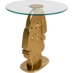 Table d'appoint Two Faces Doré - Métal - 55 x 60 x 55 cm