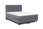 Boxspringbett Lago Graphit - Breite: 160 cm - H2