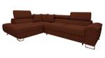 Ecksofa Cotere Cord Kupfer - Ecke davorstehend links