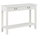 Console 297705 Blanc - Métal - Bois/Imitation - 35 x 80 x 110 cm