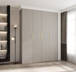 Drehtürenschrank Como 4 Beige - Gold - 190 x 40 cm