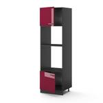 Armoire micro-ondes R-Line 34933 Anthracite - Bordeaux brillant