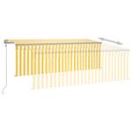 Auvent rétractable 3014355-2 Jaune - Largeur : 450 cm