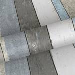 Tapete Holz-optik 7065 Grau - Naturfaser - Textil - 53 x 1005 x 1005 cm