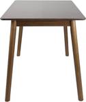 Table bois massif NITA Placage noyer véritable - Profondeur : 120 cm