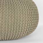 Pouf Knitted Grün - Textil - 70 x 35 x 70 cm