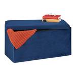 Banquette pliable en velours Bleu