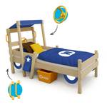 Kinderbett Crazy Sparky Fun Blau - Massivholz - 100 x 139 x 217 cm