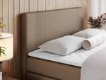 Boxspringbett KING DOREN Breite: 200 cm - H4 - Kunstleder