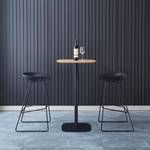 Lot de 4 tabourets de bar OSLO Noir - Métal - 48 x 75 x 50 cm