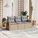 Gartensitzgruppe K3610(3-tlg) Beige - Massivholz - 69 x 62 x 55 cm