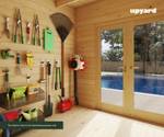Elegantes Holz Gartenhaus 600x300