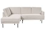 Ecksofa BREDA Beige - Schwarz - Creme - 210 x 75 x 200 cm