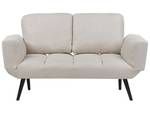 2-Sitzer Sofa BREKKE Beige - Schwarz - Creme