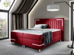 Boxspringbett Tango 3 Rot - Breite: 212 cm