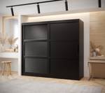 ARMOIRE À PORTES COULISSANTES ZALUZJA Largeur : 200 cm - Noir