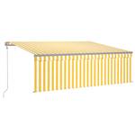 Auvent rétractable 3014355-2 Jaune - Largeur : 450 cm