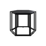 Table basse Eclipse Noir - Métal - 55 x 40 x 48 cm