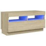 TV-Schrank mit LED-Leuchten D428 Eiche Sonoma Dekor