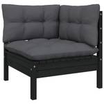 Gartensofa (2er Set) 3012138-15 Schwarz