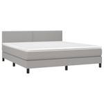 Boxspringbett 3017287-8 Hellgrau - Breite: 180 cm