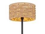 Stehlampe dimmbar Boho Seillampe Korb Schwarz - Braun - Metall - Textil - 40 x 147 x 40 cm