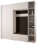 Garderobe Inova 2 Z10 Braun - Gold - Weiß - Gold