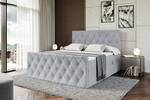 Boxspringbett - AMAY Schiefergrau - Breite: 120 cm - H4