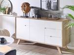 Buffet FORESTER Marron - Blanc - Bois manufacturé - 140 x 75 x 40 cm