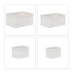 Set de 6 paniers de rangement Blanc