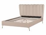 Doppelbett MIRIBEL Beige - Gold - Taupe - Breite: 167 cm