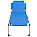 Chaise longue pliable seniors 3002593 Bleu - Métal - 210 x 40 x 70 cm