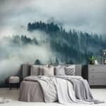 Wald Nebel im Natur Fototapete Vlies