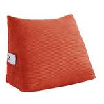 Großes ergonomisches Keilkissen Kord Orange - 45 x 35 cm