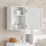 Meuble haut de salle de bain BZR19-W Blanc - Bois manufacturé - 40 x 52 x 23 cm