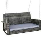 2-Sitzer Hollywoodschaukel  867-025LG Grau - Polyrattan - 65 x 60 x 127 cm