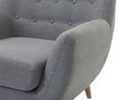 Fauteuil MOTALA Gris - Chêne clair