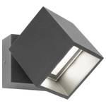 Wandleuchte A-352945 Grau - Glas - Metall - 11 x 14 x 12 cm