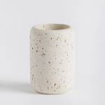 Zahnputzbecher Alis Beige - Kunststoff - 7 x 10 x 7 cm