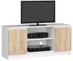 TV-Schrank K120 2T 1S CLP Eiche Sonoma Dekor - Weiß