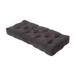 Sofa Auflage mit Veloursbezug Schwarz