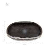 Platten Niara Organic (3-teilig) Schwarz - Braun - Keramik - 19 x 1 x 33 cm