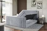 Boxspringbett IDRIKO-Z KING Hellgrau - Breite: 160 cm