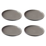 Speiseteller Jasper 4er Set Grau