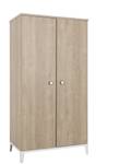 Armoire 2 portes Marron - Bois manufacturé - 102 x 195 x 58 cm