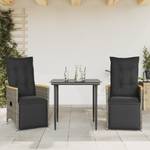 Gartensessel 2er Set D6491 Dunkelgrau - 2er Set