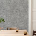 Vliestapete Beton Metallic Silber - Papier - Kunststoff - Textil - 52 x 52 x 1000 cm