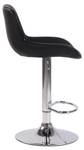 Tabouret de bar Lentini Lot de 2 Noir - Argenté