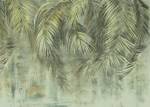 Fototapete Palm Fronds 611220 Grün - Naturfaser - Textil - 350 x 250 x 250 cm